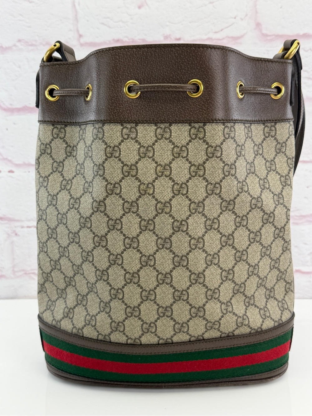 Gucci GG Supreme Medium Ophidia Bucket Bag - Picture 3 of 12